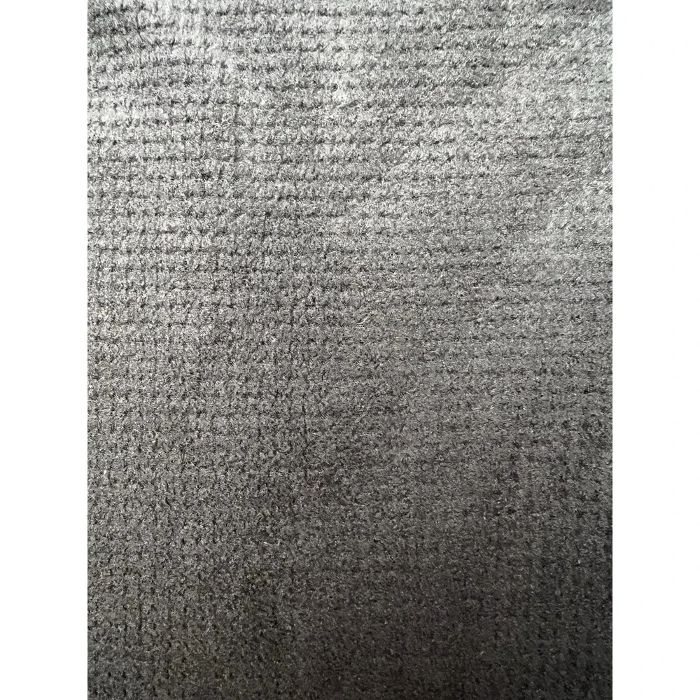 BLACK WAFFLE PATTERN HIGH QUALITY FLEECE FABRIC 3 YARDS PLUS 8